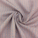 Katoen - Blauw, rood en wit ruitpatroon-2