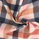 Katoen - Carreaux blauw roze nude-3