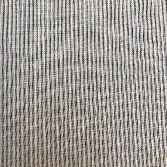 Katoen - Fijn streepje blauwgrijs 2mm-2