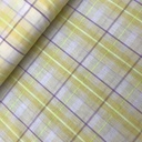 Katoen - Fluo carreaux geel paars-2