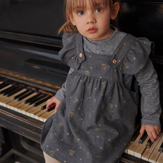 Katoen - Gouden ballerinaschoentjes-3