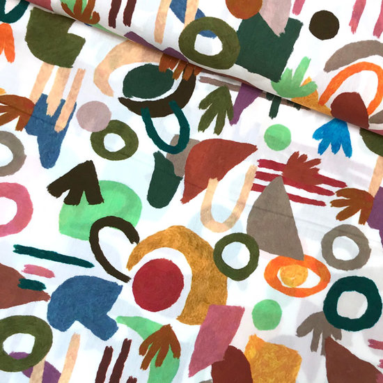 Katoen - Hemdenstof artistieke vrijheid-2