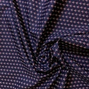 Katoen - Hemdenstof blauw met rood fijn twijgje-3