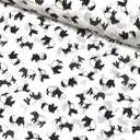 Katoen - Hemdenstof fijne tapir zwart-wit-2