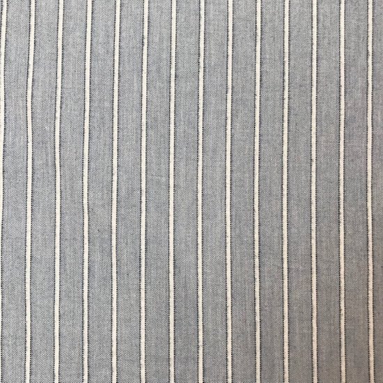 Katoen - Lichte denim met streep-2