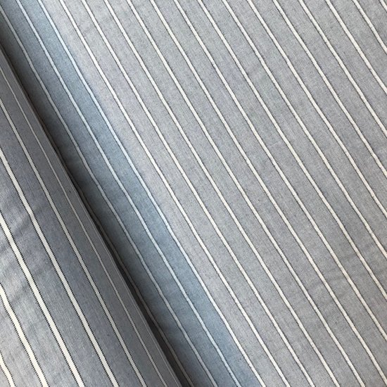 Katoen - Lichte denim met streep-4