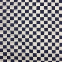 Katoen - Maan batiklook wit en blauw geblokt-2