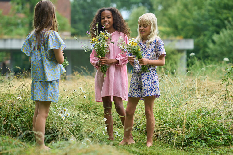 Katoen - Maan kersenbloesem blauwroze-4