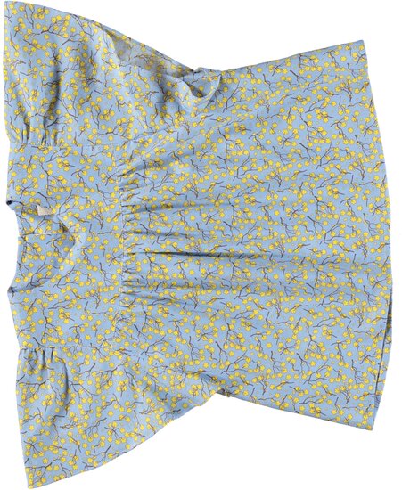Katoen - Maan kersenbloesem geelblauw-2