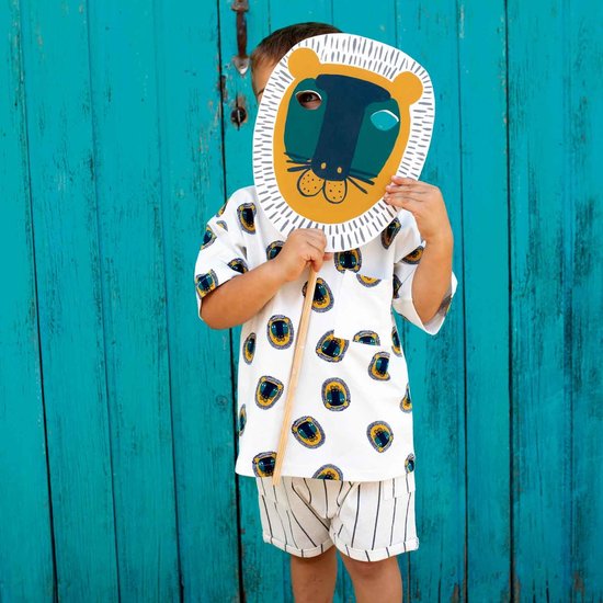 Katoen - Nautic stripes ecru graniet-2