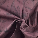 Katoen - Paisley bloem zachtbordeau LMV-2