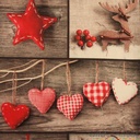 Katoen - Quiltmotief fotoprint kerst-2