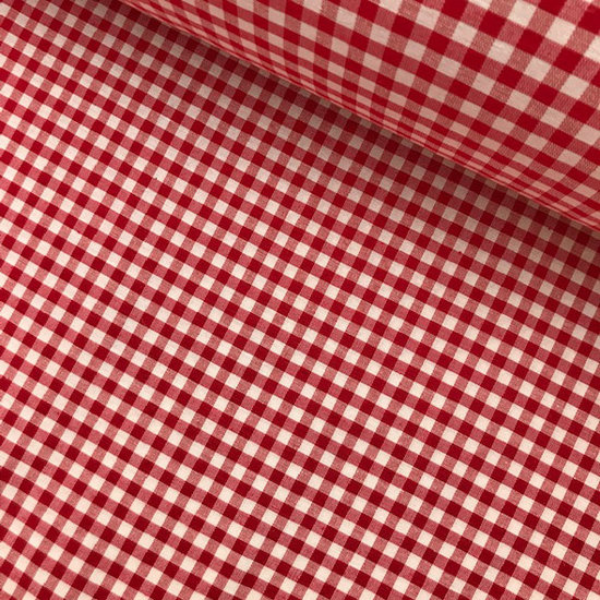 Katoen - rode vichy 280-2