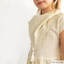 Katoen - sari fluo geel-2