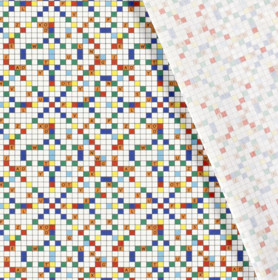 Katoen - Scrabble kleur-2