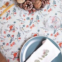 Katoen - Uitgedoste wintervogels aan bessen-2