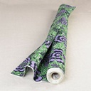 Katoen afrikaans wax - hypnosis flowers on green-2