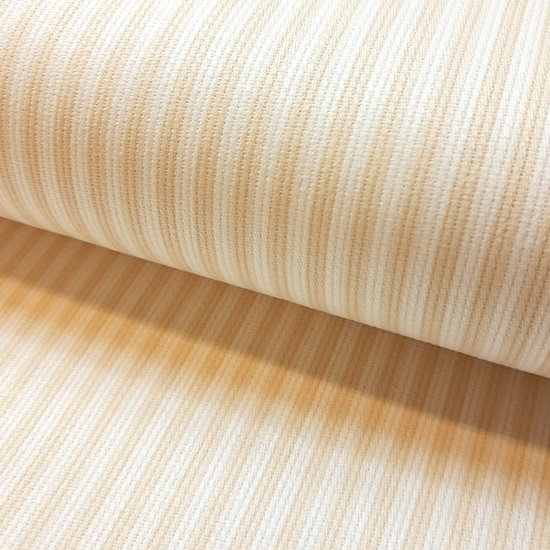 Katoen ottoman - Strepen beige-wit-2