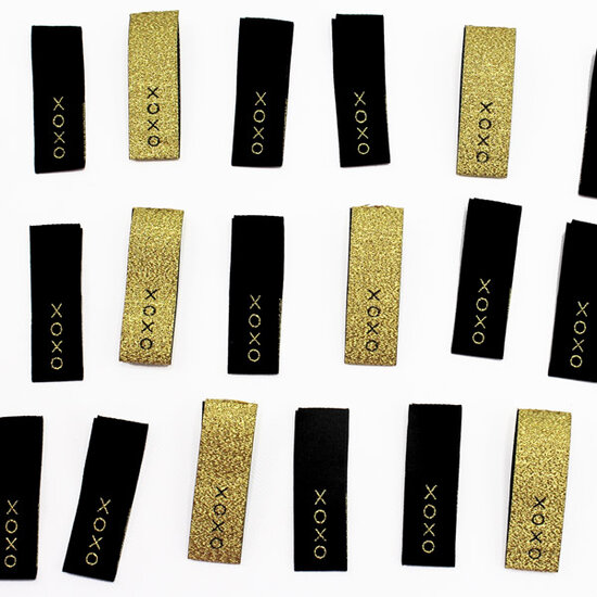 Label - XoXo metallic (8 stuks)-2
