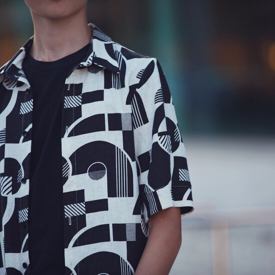 Linnen viscose - Playtime bauhaus tonight-3