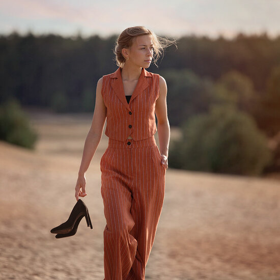 Linnen viscose - Playtime Lines 2N-2