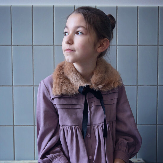 Linnen viscose - Playtime Toadstool purple-3