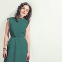 Linnen washed - petrol 38-2