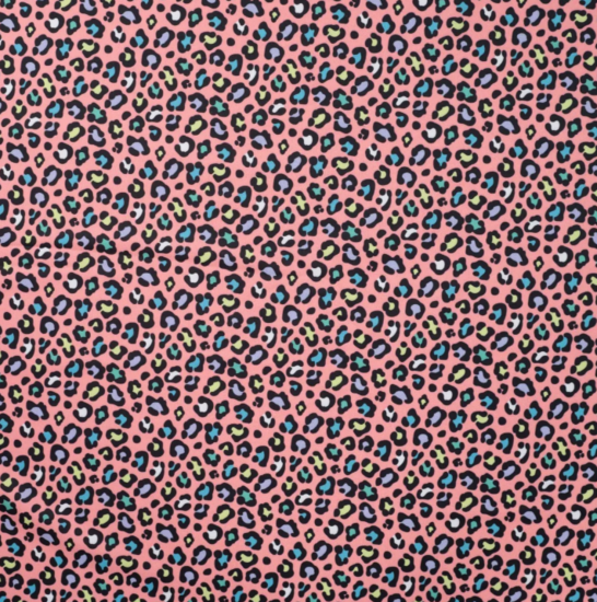 Lycra - Animal print roze-2