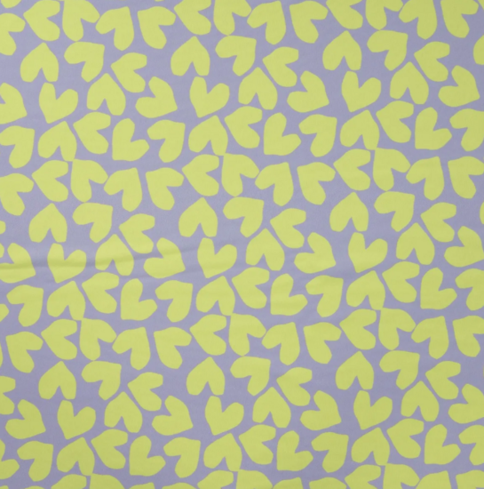 Lycra - Lila met limoen hart-2