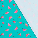 Lycra - Watermeloenen turkoois-2
