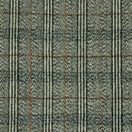 Mantelstof - Fantasiestrepen zwart-ecru-roest-3