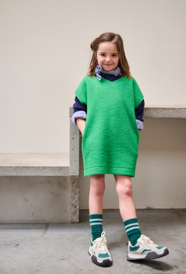 Mantelstof - Grasgroen effen maan-3