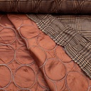 Matelasse - Bruine pied de poulle circels-2