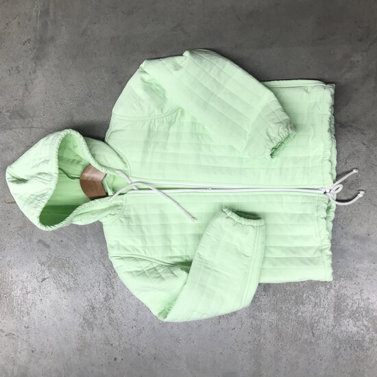 Matelasse - Stripe quilt mintgroen-2