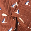 Matelasse doubleface - Ooievaar baksteenbruin-2