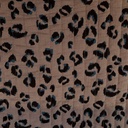 Matelasse gauze - Bruine leopard-3