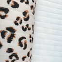 Matelasse gauze - Ecru leopard-2