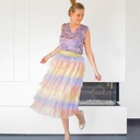 Plisse tulle - pastel lila geel roze-2