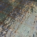 Polyester -  Pailletten carreaux blauw-2