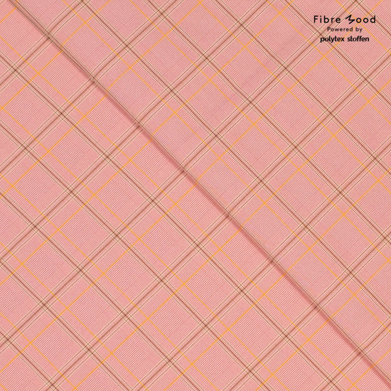Polyester - Fibremood glencheck roze tinten-3