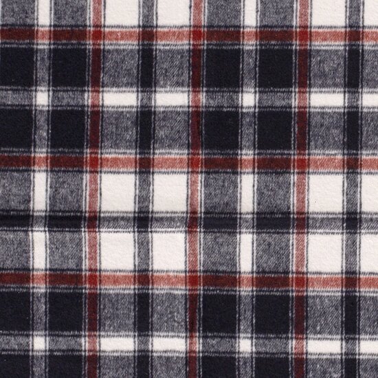 Polyester - Houthakkers rood en zwarte ruit-2