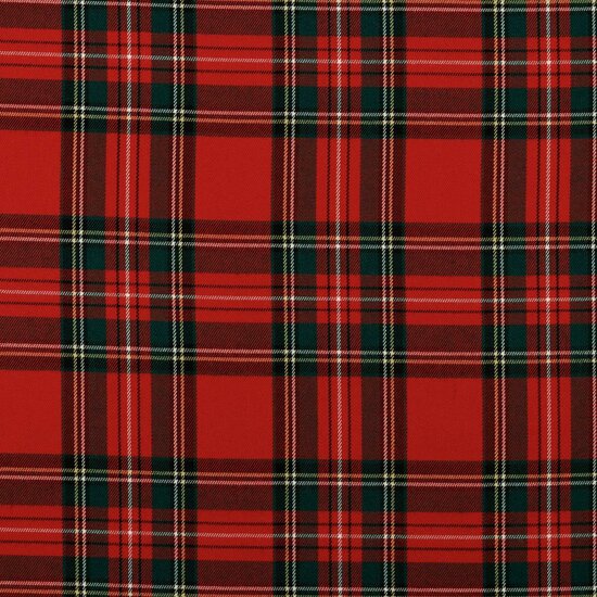 Polyester - Schotse ruit 2 rood groen-2