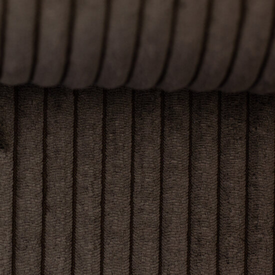 Ribfluweel deco - Brede rib Bruin-2