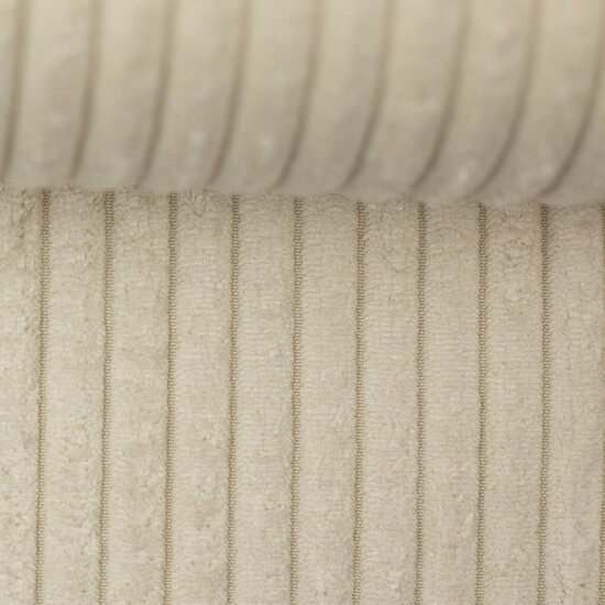 Ribfluweel deco - Brede rib Lichtbeige-3