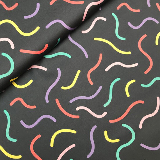 Satijnkatoen - Confetti swirl-2