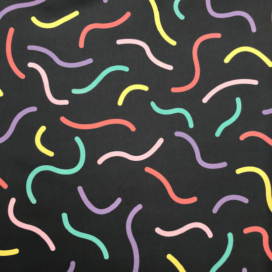 Satijnkatoen - Confetti swirl-4
