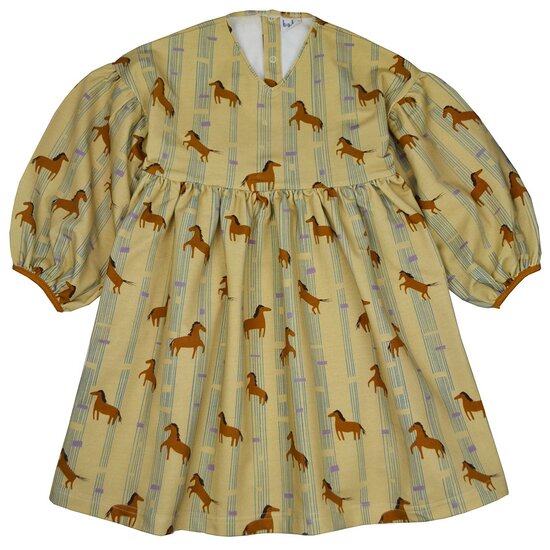 Sweater - Paarden op lichtbeige baba-3