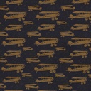 Sweater - Retrovliegtuig op nachtblauw-3