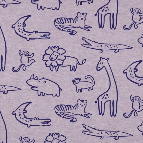 Sweater - Safari dieren lila-3