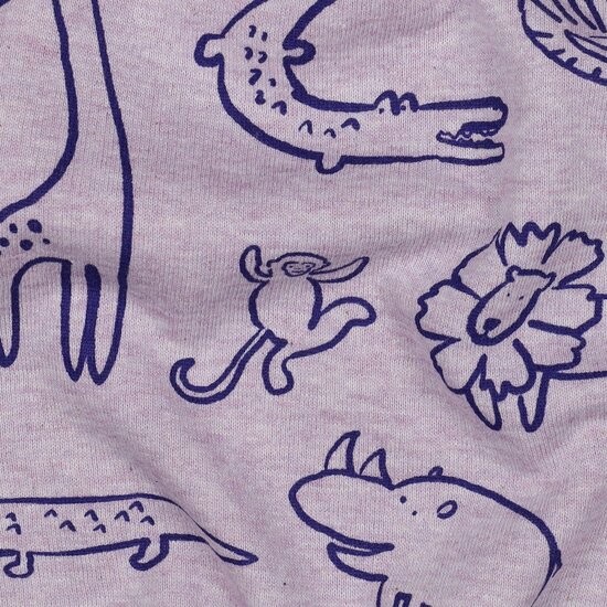 Sweater - Safari dieren lila-4